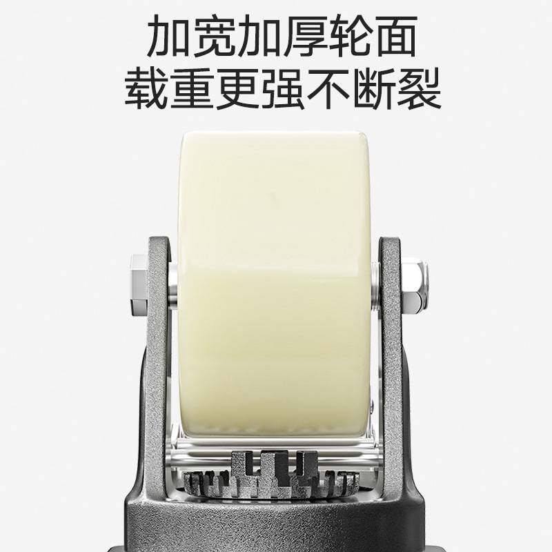 超重型万向轮轮子4/5/6/8寸尼龙脚轮10寸12寸平板拖车轱辘承重3吨