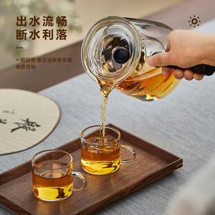 忆壶茶侧把茶壶玻璃煮茶壶耐高温煮茶器办公室泡茶壶电陶炉茶具