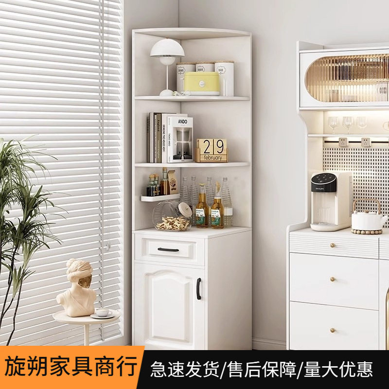 转角边柜墙角柜储物柜书柜餐厅角落柜客厅三角收纳柜角柜