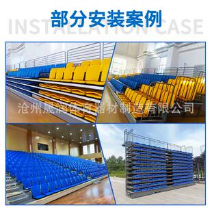 学校体育馆活动翻板看台座椅室内篮球场电动手动伸缩折叠移动排椅