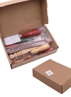 手工皮工具套装皮艺皮雕菱斩皮革制作手革缝础皮套基装13808具件