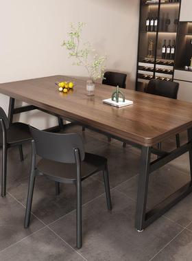 快餐桌椅商洽谈NJT桌家用长方桌子出房饭桌大板桌餐饮用桌椅形组