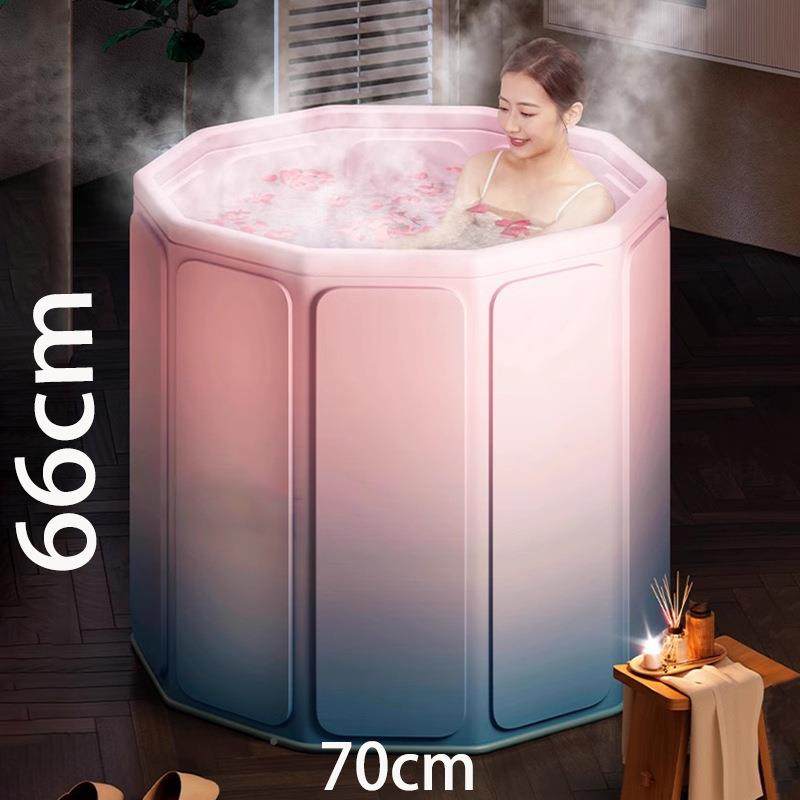 泡澡IGF桶可浴折叠长方形童洗澡桶儿盆全身缸浴免安装家用折叠泡