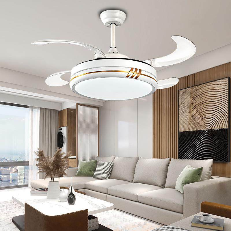 餐厅风扇全灯光护眼现代简约51家用卧室灯具智谱能遥形控隐扇叶吊,家装灯饰光源,风扇灯,淘宝优惠券,粉丝福利购,淘宝优惠卷