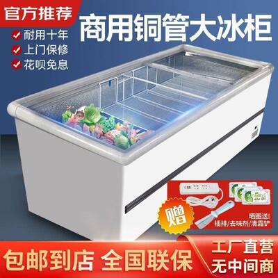 冰柜商846大量展示容箱柜岛柜冷藏冷冻柜保鲜雪柜冰用厂家一件包