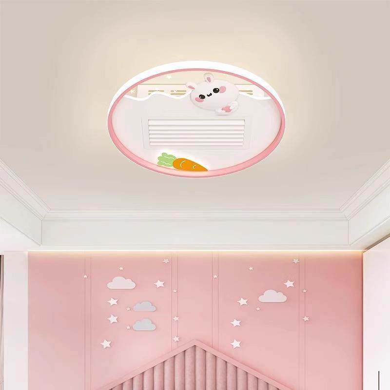 2护02145年风新款卧室叶吸顶无扇灯全光谱眼静音儿童创意卧室风扇,家装灯饰光源,风扇灯,淘宝优惠券,粉丝福利购,淘宝优惠卷