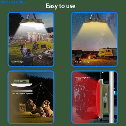 15600maH New Upgraded Rechargeable LED Camping Strong Light