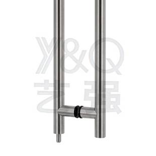 现货带锁304玻璃门拉手316不锈钢圆形大门拉手木门推拉地弹门把手