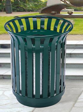 GPX-51P-G51户外花篮口式黑色墨绿色垃圾桶大号出外X销垃圾箱公园