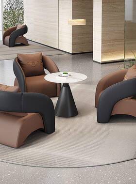 售楼处洽谈桌椅网红休闲接待沙办公发几合欧式轻奢茶休CEX息区沙