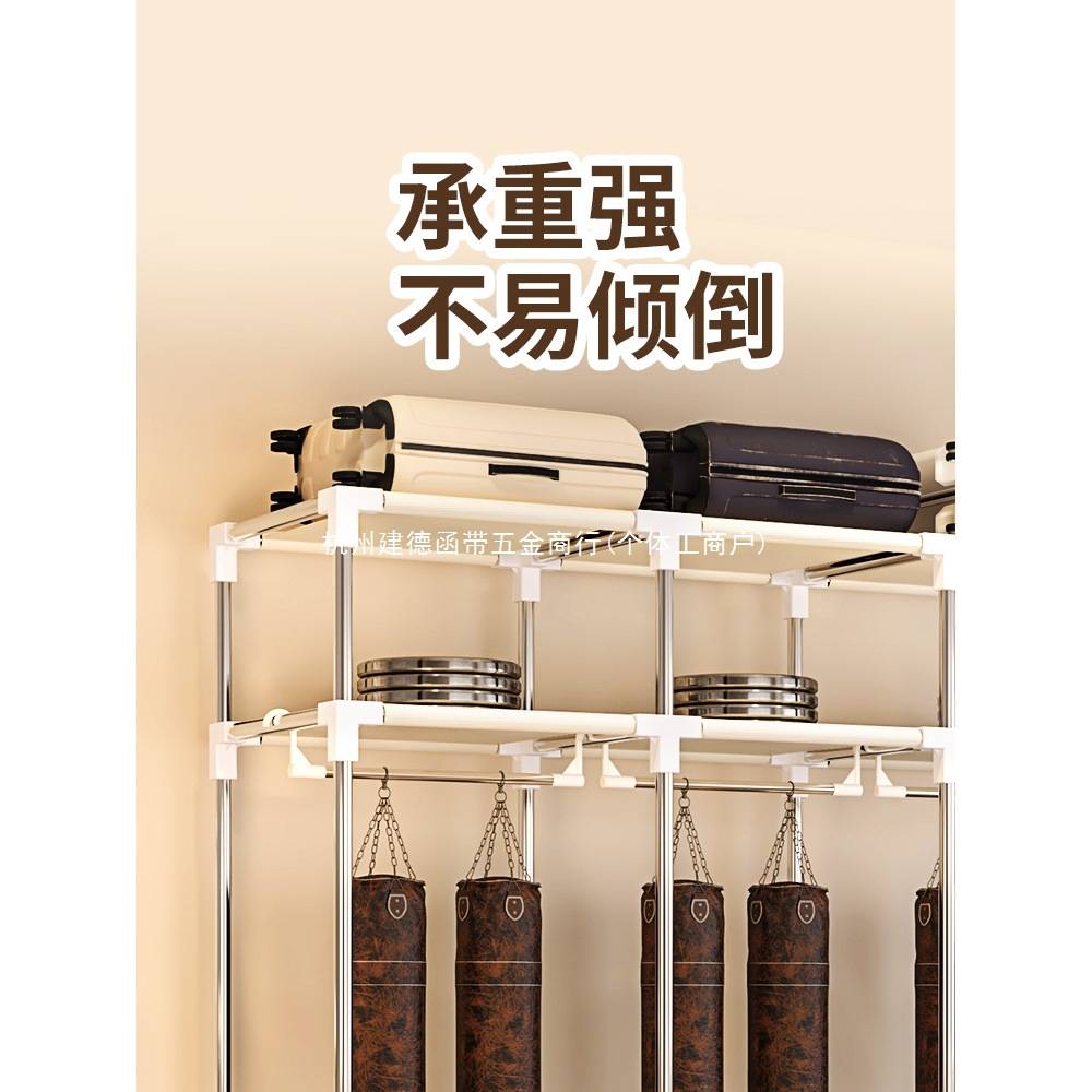 简易衣柜组装布衣柜家用卧室纱帘收纳柜子出租房用宿舍落地挂衣架