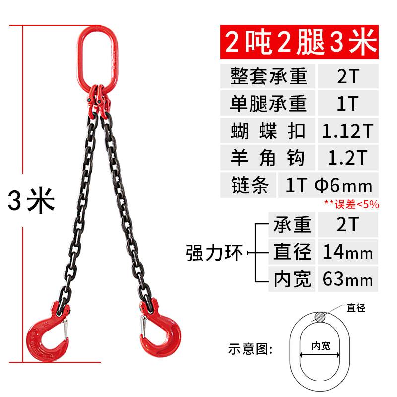 鹏祥链条起重索具套装起重吊具行车天车模具吊具现货G80材质