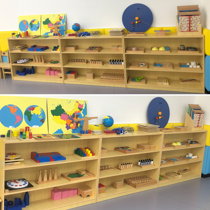 早教蒙特a梭利蒙氏88件套装儿童益智感统逻辑思维训练数学教具组