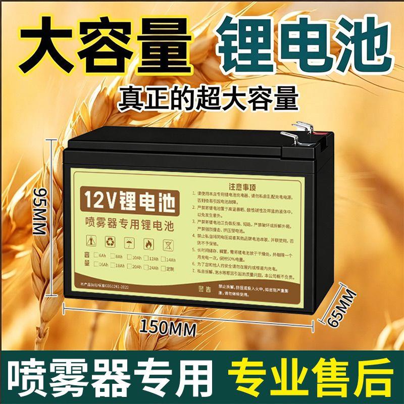12V喷雾器锂电池大容量蓄