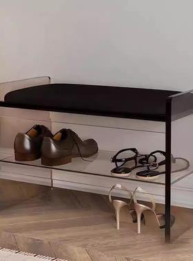 轻奢家用门实木口换鞋凳高级感长凳子长条凳极简客风可坐厅36092