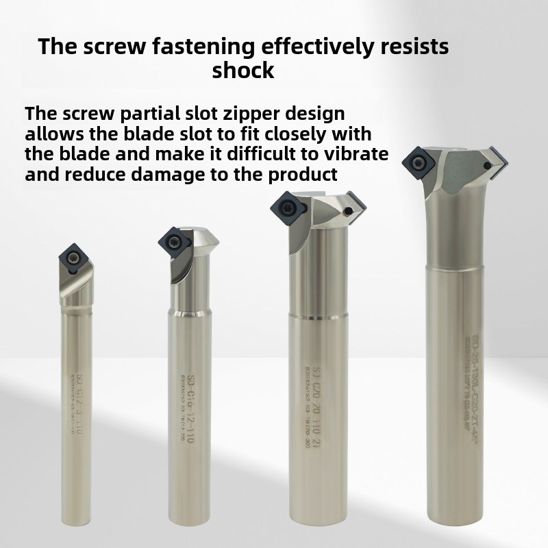 数控45度内外倒角刀杆加工中心Sd废倒角T刀上下内孔反拉