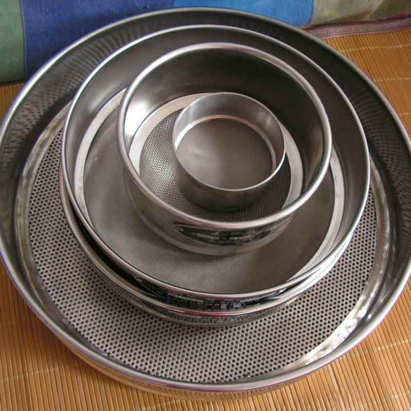 标准分样筛304不锈k钢筛子200目500目800目1000目过滤网20cm细筛