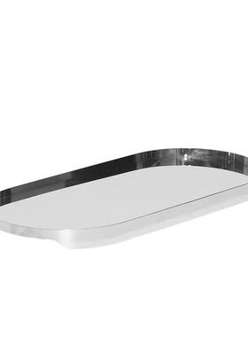 现轻MC-TY-11奢极简不锈钢用方圆面托盘家样板房装镜饰陈代列高端