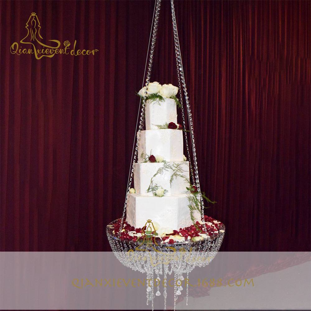 亚克力蛋糕架悬挂水晶水晶点心架甜品台摆件婚庆装饰亚马逊热销
