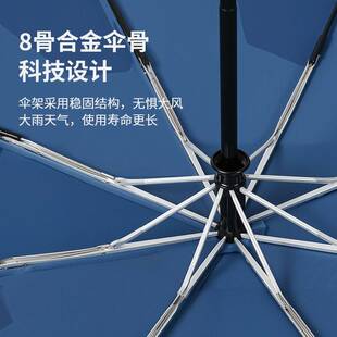 8骨免折全自动雨伞 高端商务易收自动伞加大防风防晒遮阳晴雨伞
