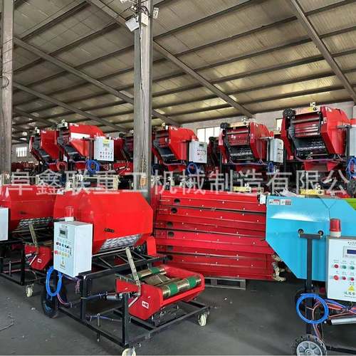 储现货全体自动打捆包膜一机秆 青打包机 玉米秸QBF包膜机