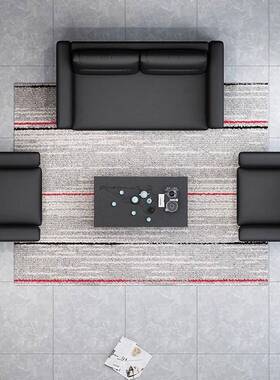 发办公办室发组合现代简沙约VFS三人位商务沙接待会客休闲沙发公