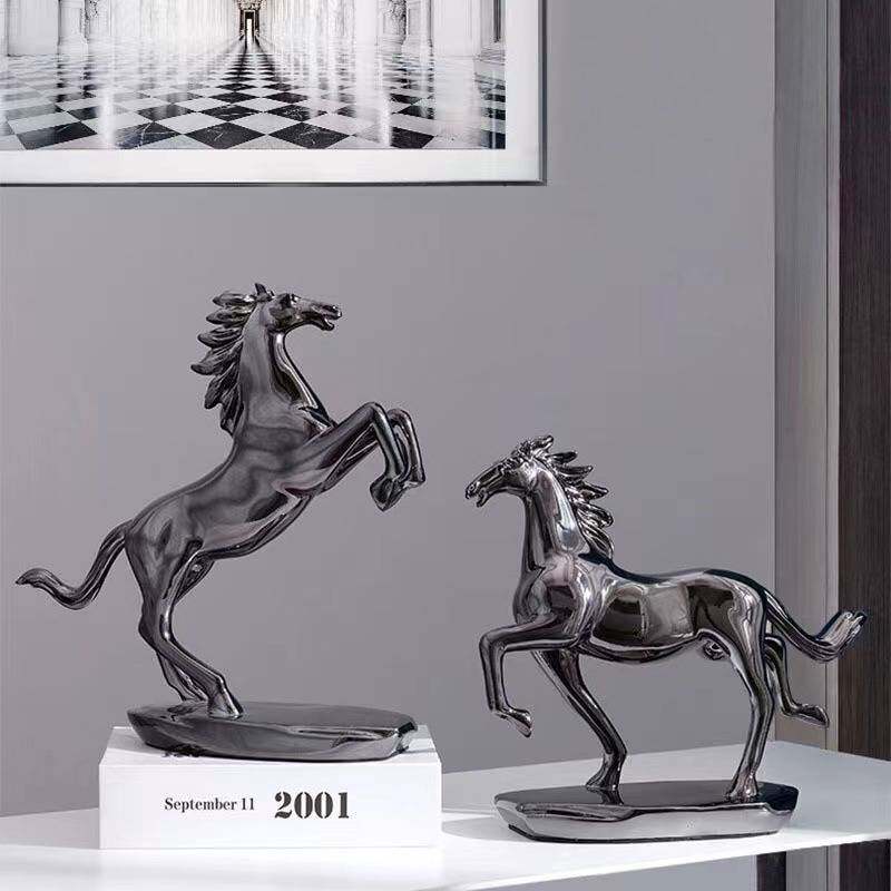 轻奢马到成功创意马摆件桌面工艺品办公室酒柜装饰摆件家居摆设客