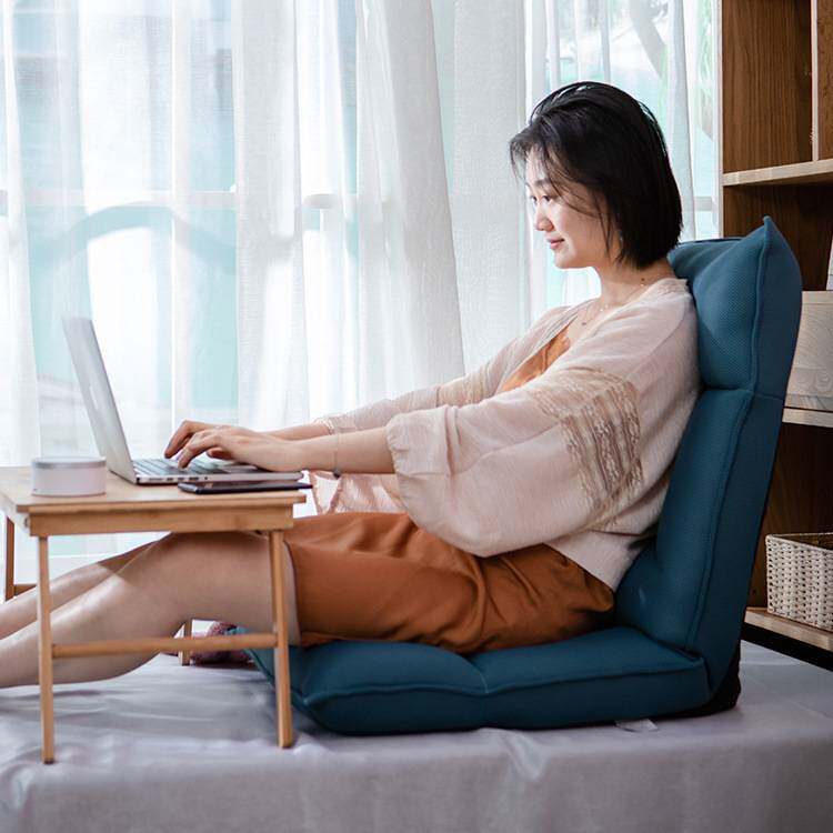 懒人沙发阳台落地式榻榻米单人可折叠躺椅家用卧室小型地上沙发椅