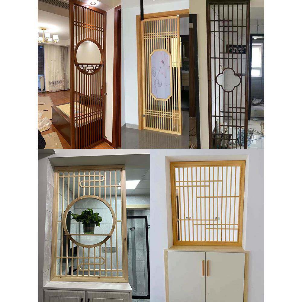 木质格格现栅新门中式实木代花格入户玄关屏风客厅AAP窗简约栅装