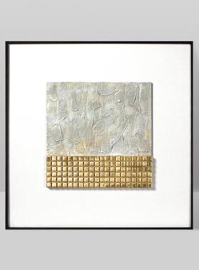 现代简约客厅肌饰画QLX理手挂工立体画抽象画轻奢过道装酒店墙壁