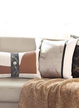 WNZ新中式抱沙靠发客厅枕垫方枕样板店间酒靠包