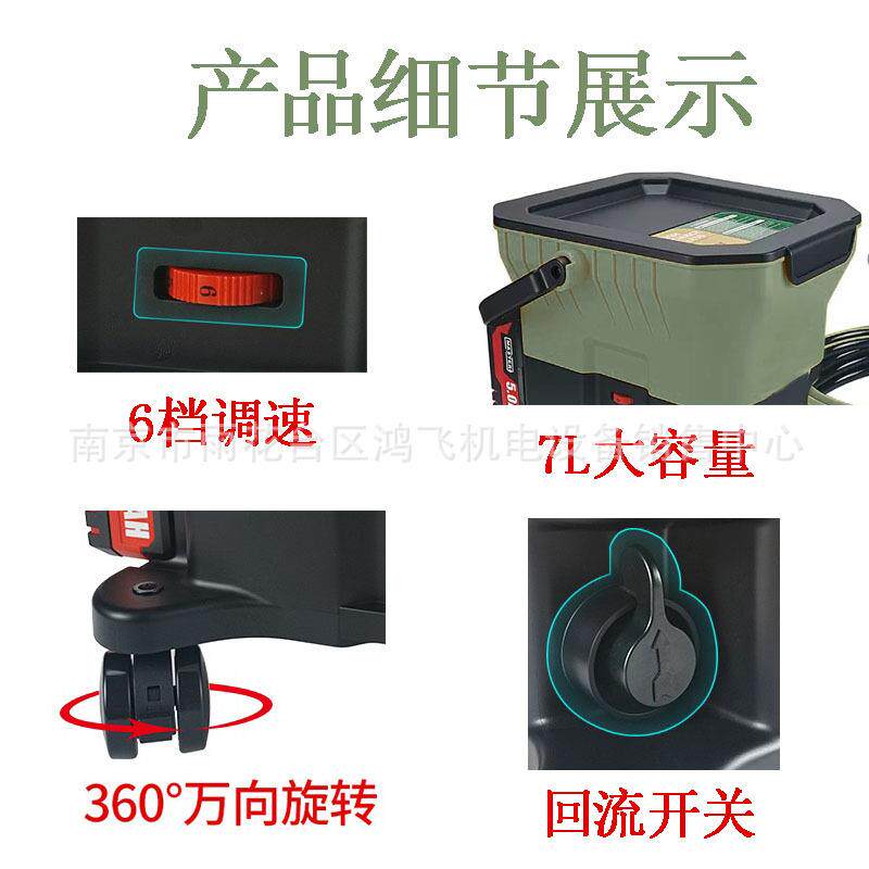 锂电式油漆漆乳胶喷着色漆高压无气涂机锂电充电绿色锂电力无气动