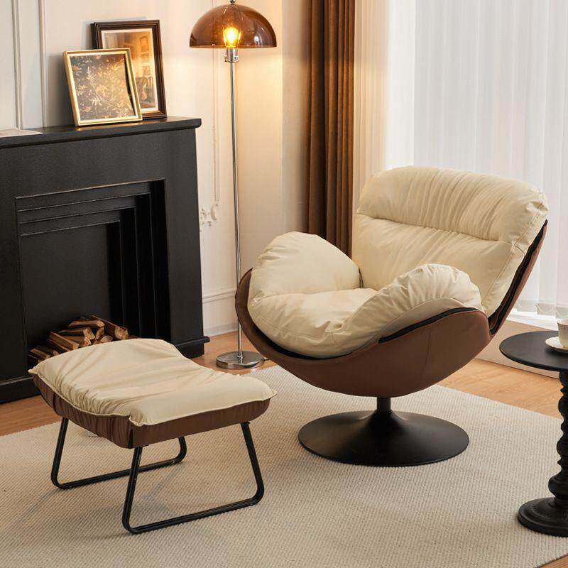 天鹅椅时懒421尚旋转单人沙发椅小户型蛋壳椅台电客厅家用阳脑人