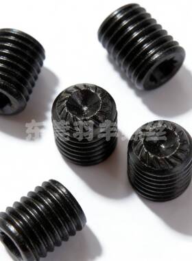 M10-1.25M12-1.25DIN916K滚花机米螺丝防滑紧定12.9花齿发黑止付