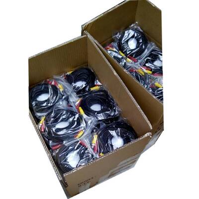 监控RCA懒人线 东河全铜视频屏蔽抗干扰电源信号延长安防综合线