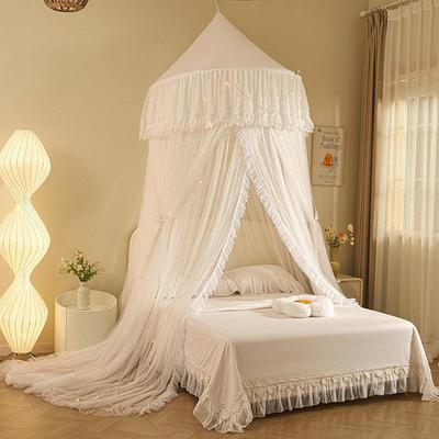 蚊帐家用卧室免安装圆顶2025新FLX童款2吊02蒙古包儿床5帘公主床