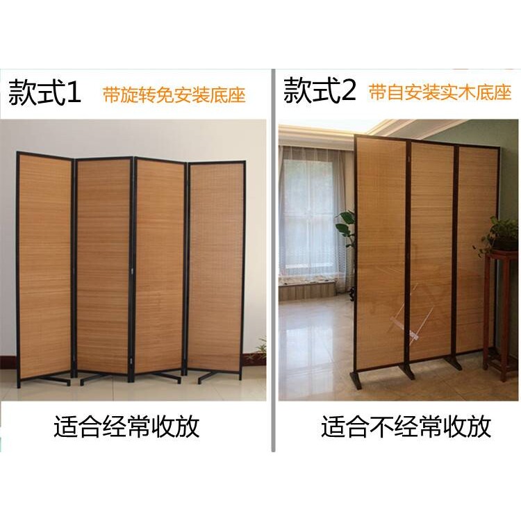 JG实木屏风隔断中式复古怀旧屏风移动简易折叠客厅玄关折屏茶室隔