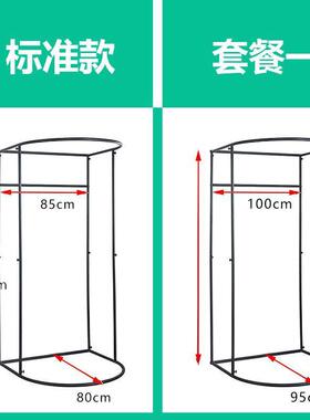 时换衣服装店简易移动可拆卸755间架子布更衣室间试衣展示商场临