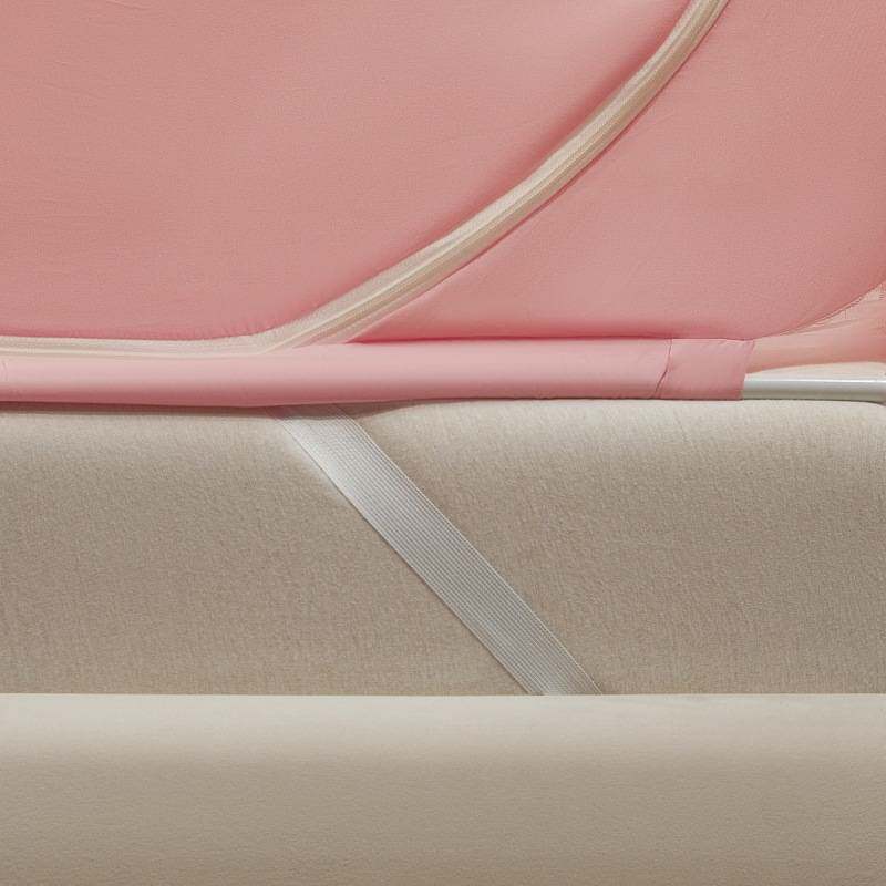 防摔蚊帐支架杆加粗加厚家用全底婴儿防止掉床双面拉链头防蚊网罩