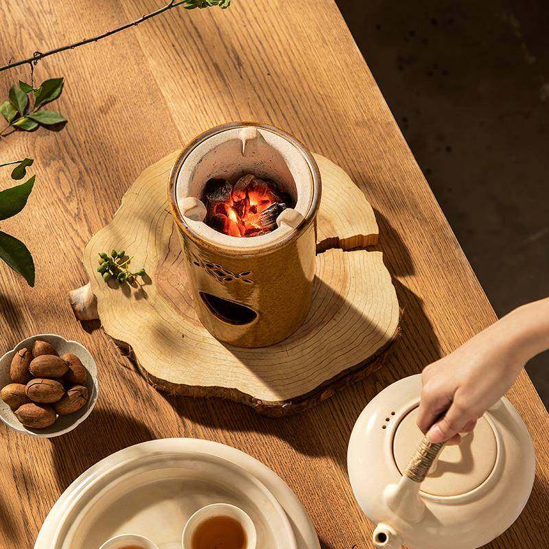 万土A4001 粗陶茶壶煮茶器统潮汕工传夫烧茶炉木子炭风炉泡茶小火,餐饮具,茶壶,淘宝优惠券,粉丝福利购,淘宝优惠卷