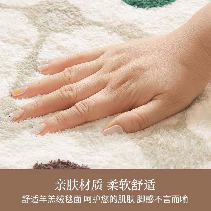 客厅沙发不规则地毯动物茶几毯子卧室床边地垫轻奢房间脚垫子