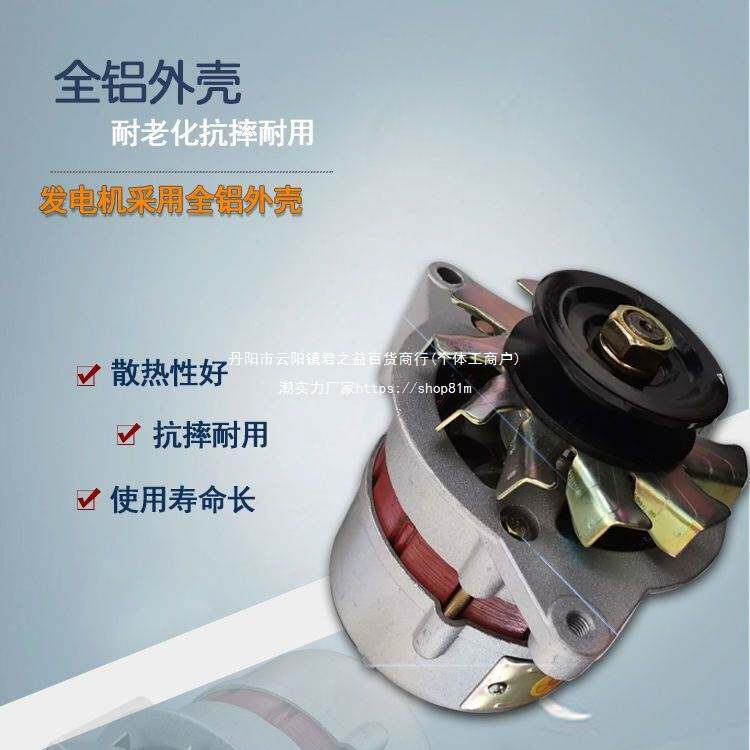 农用车农机拖拉机时风五征叉车12V伏24伏单缸柴油机发电机