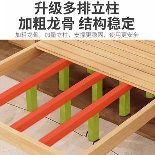 全实木榻.米床简约现代家用15排m骨架简易1.8榻mXYA 233出租房用