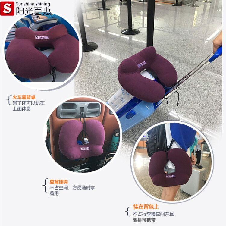 睡u型枕决明子护颈枕脖枕机枕脖子靠办公室HYuxlwwe午u形飞枕头枕