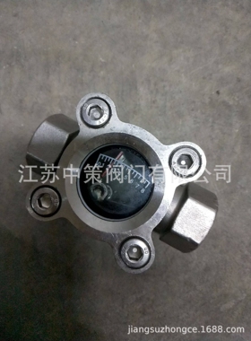 不锈钢刻度水流指示器 不锈钢304挡板式刻度视镜DN15 20 25 32 40