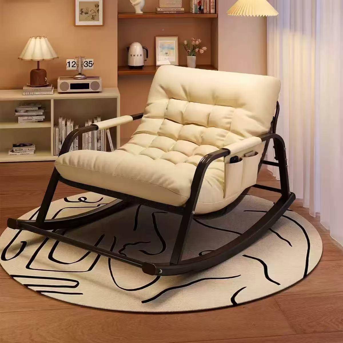 摇椅躺椅成人家子用懒人juan3695椅阳台摇休闲舒双人摇椅适可躺网