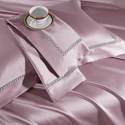 奢华160边S双股匹马棉色贡缎四件套棉纯HS-6821镂空花被套全别墅