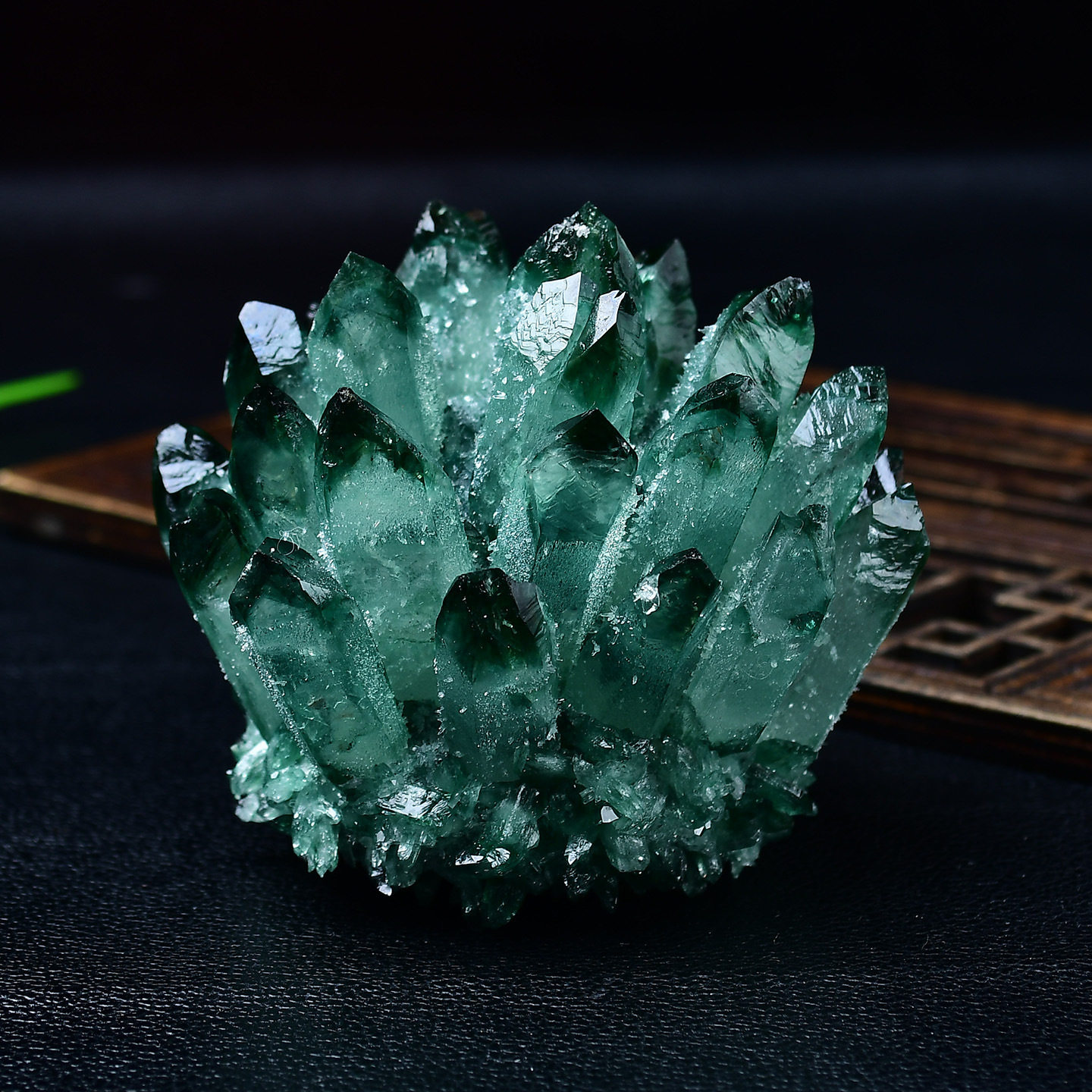 天然水晶绿水晶水晶原石水晶摆件水晶水晶原石晶簇水晶簇
