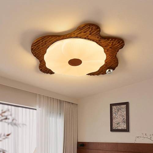 中古561风卧厅室灯05新款日式实木2房间餐灯中式复古主卧吸顶灯32