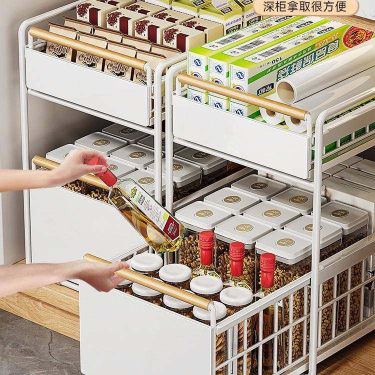 厨房橱柜拉篮水槽收置ltaoW000物架功能家用碗碟调料纳抽拉式分层,厨房/烹饪用具,抹布架/厨房清洁收纳架,淘宝优惠券,粉丝福利购,淘宝优惠卷